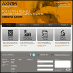 Screen shot of the Axiom Environmental website.