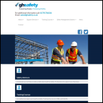 Screen shot of the Gh Safety Ltd website.
