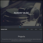 Screen shot of the Runway Studios website.