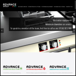 Screen shot of the Advance Innovation Ltd website.