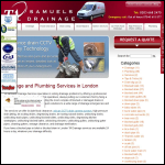 Screen shot of the TA Drainage Ltd website.