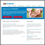 Screen shot of the Shrews Ltd website.