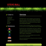 Screen shot of the Steve Bull Ltd website.