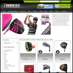 Screen shot of the Sheffield Pro Golf website.