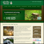 Screen shot of the Arborvitae Tree Care website.