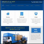 Screen shot of the Brosnan & Son Removals & Storage Ltd website.
