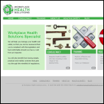 Screen shot of the Workplace Health Solutions Ltd website.