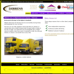 Screen shot of the Dibbens Removals website.