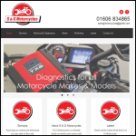 Screen shot of the Vale Motorcycles website.