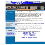Screen shot of the Voyce Lettings Ltd website.