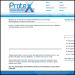 Screen shot of the Protex Cleaning website.
