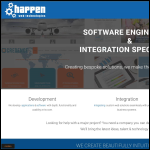 Screen shot of the Happen Web Technologies Ltd website.