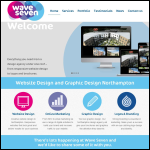 Screen shot of the Wave Seven Creative Design website.
