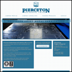 Screen shot of the Pierceton Engineering Ltd website.