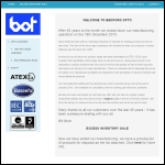 Screen shot of the Bedford Opto Technology Ltd website.
