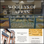 Screen shot of the Wooleys of Arran website.