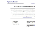 Screen shot of the Safeholme Security website.