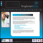 Screen shot of the Drug Screen Direct website.