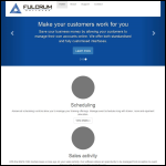 Screen shot of the Fulcrum Software Ltd website.