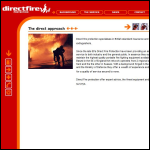 Screen shot of the Direct Fire Protection website.