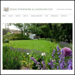 Screen shot of the Rural Stonework website.
