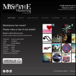 Screen shot of the Masterpiece website.