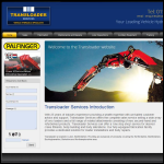 Screen shot of the Transloader Services website.