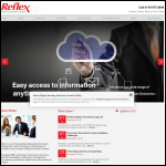 Screen shot of the Reflex Digital Solutions (UK) Ltd website.