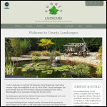 Screen shot of the County Landscapes website.