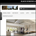 Screen shot of the Black Scorpion Ltd website.