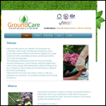 Screen shot of the Groundcare Contractors Ltd website.