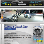 Screen shot of the Signcraft Signs Ltd website.