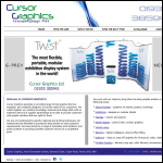 Screen shot of the Cursor Graphics Ltd website.
