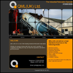 Screen shot of the Qml (UK) Ltd website.