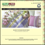 Screen shot of the True Line Upholstery website.