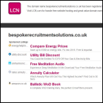 Screen shot of the Bespoke Recruitment Solutions website.