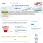 Screen shot of the Basic Marketing Ltd website.