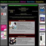 Screen shot of the Zigzak Computers website.