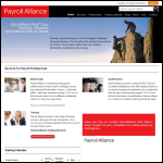 Screen shot of the Payroll Alliance website.