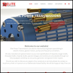 Screen shot of the Elite Power Transmissions website.
