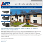 Screen shot of the Aluminium Fabrication Products website.