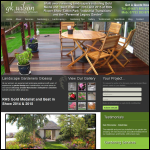 Screen shot of the G.K.Wilson Garden Services Ltd website.