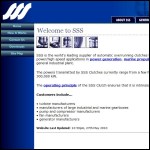 Screen shot of the SSS Gears Ltd website.