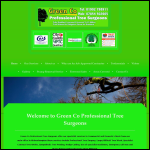 Screen shot of the Green Co Professional Tree Surgeons website.