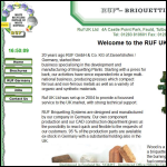 Screen shot of the RUF UK Ltd website.