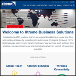 Screen shot of the Xtreme Business Solutions Ltd website.