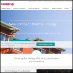 Screen shot of the Kamstrup Ltd website.
