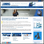 Screen shot of the ABAC UK Ltd website.