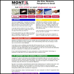 Screen shot of the Montel website.