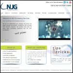 Screen shot of the NJG Purchasing Services Ltd website.